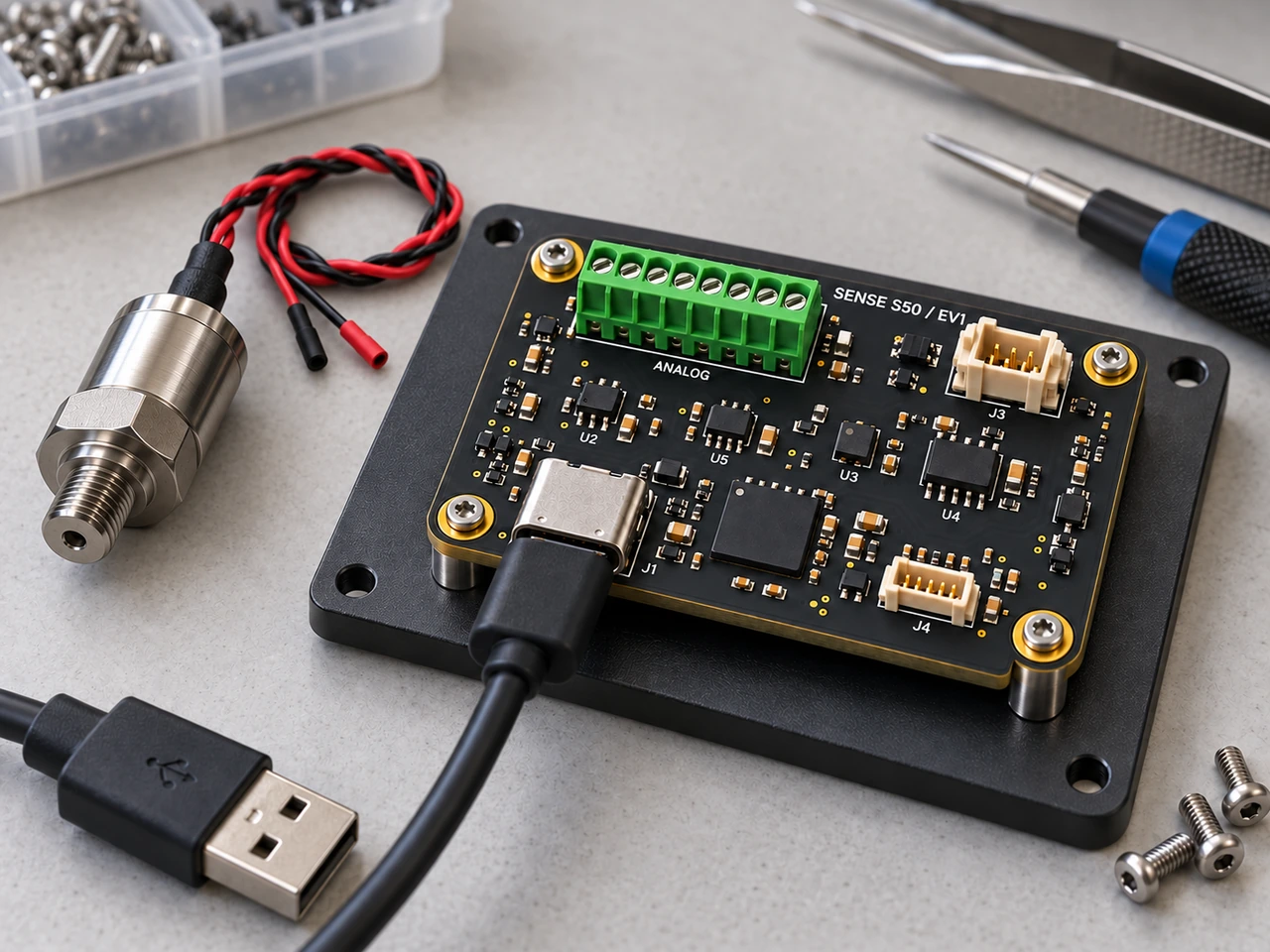 NODERIQ Sense S50 in a benchtop integration arrangement.
