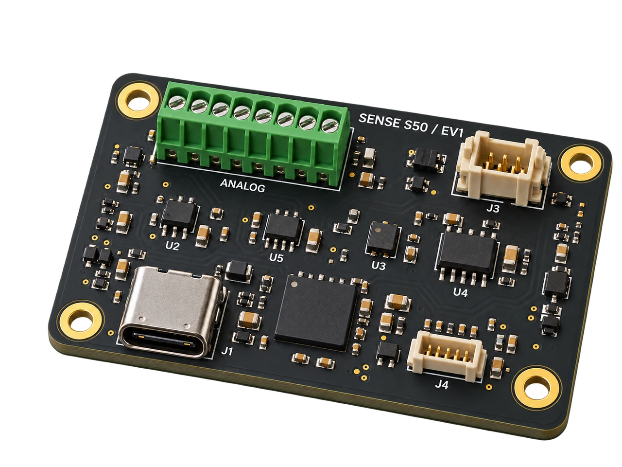NODERIQ Sense S50 hardware view with its cooling and connector layout.