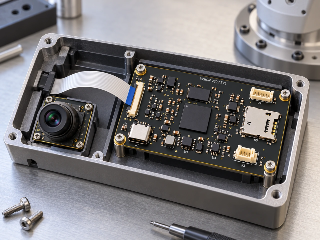 NODERIQ Vision V80 in a benchtop integration arrangement.
